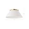 Nuvo Dover 3-Light Large Flush Mount - White with Vintage Brass 60/7421 - alternate 2